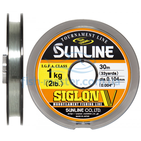 Леска Sunline Siglon V 30м #0.4/0.104мм 1кг