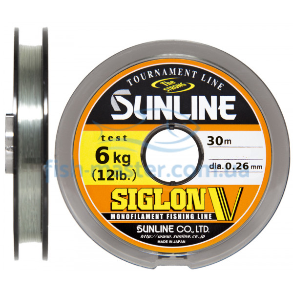 Леска Sunline Siglon V 30м #2.5/0.26мм 6кг