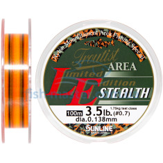 Line Sunline Troutist Area LE Stealth 100m # 0.7 / 0.138mm 1.75kg Line Sunline Troutist Area LE Stealth 100m # 0.7 / 0.138mm 1.75kg