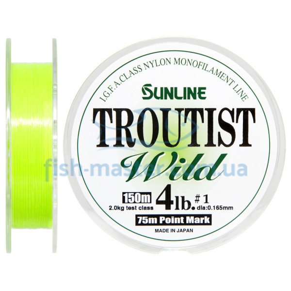 Леска Sunline Troutist Wild 150м #1.0/0.165мм 2кг