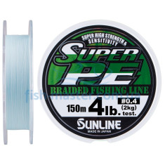Шнур Sunline New Super PE 150м (голуб.) #0.4/0.104мм 4LB/2кг Шнур Sunline New Super PE 150м (голуб.) #0.4/0.104мм 4LB/2кг