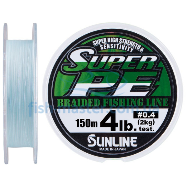 Шнур Sunline New Super PE 150м (голуб.) #0.4/0.104мм 4LB/2кг