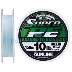 Cord Sunline New Super PE 150m (blue) # 1.0 / 0.165mm 10LB / 5kg Cord Sunline New Super PE 150m (blue) # 1.0 / 0.165mm 10LB / 5kg