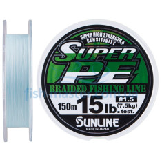 Шнур Sunline New Super PE 150м (голуб.) #1.5/0.205мм 15LB/7.5кг Шнур Sunline New Super PE 150м (голуб.) #1.5/0.205мм 15LB/7.5кг