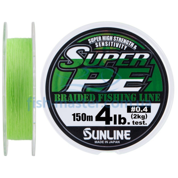 Шнур Sunline New Super PE 150м (салат.) #0.4/0.104мм 4LB/2кг