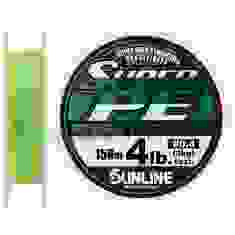 Cord Sunline New Super PE 150m (salad) # 0.4 / 0.104mm 4LB / 2kg