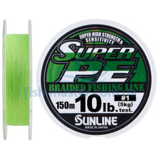 Cord Sunline New Super PE 150m (salad) # 1.0 / 0.165mm 10LB / 5kg Cord Sunline New Super PE 150m (salad) # 1.0 / 0.165mm 10LB / 5kg