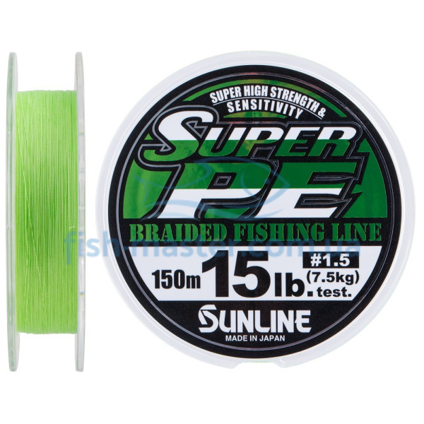 Шнур Sunline New Super PE 150м (салат.) #1.5/0.205мм 15LB/7.5кг