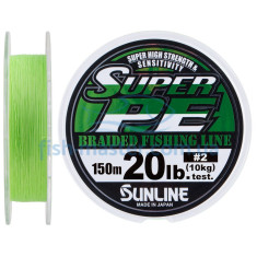 Cord Sunline New Super PE 150m (salad) # 2.0 / 0.235mm 20LB / 10kg Cord Sunline New Super PE 150m (salad) # 2.0 / 0.235mm 20LB / 10kg