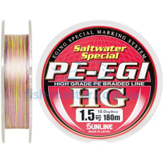 Cord Sunline PE EGI HG 180m # 1.5 / 0.209mm 10kg / 25LB