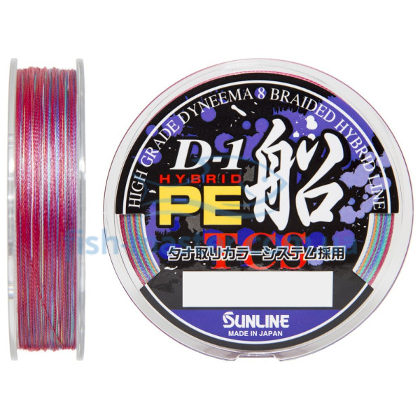Шнур Sunline D-1 HYBRID PE FUNE 100м #1.0/0.165мм 16LB/7.5кг