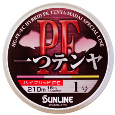 Cord Sunline Hitotsu Tenya PE 210m # 0.6 / 0.145mm 10LB / 4.2kg Cord Sunline Hitotsu Tenya PE 210m # 0.6 / 0.145mm 10LB / 4.2kg