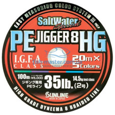Cord Sunline PE JIGGER 8 HG 100m 0.33mm 60LB