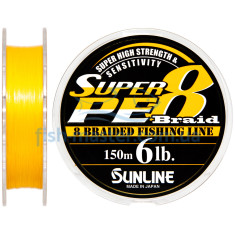 Cord Sunline Super PE 8 Braid 150m 0.128mm 6Lb / 3kg Cord Sunline Super PE 8 Braid 150m 0.128mm 6Lb / 3kg