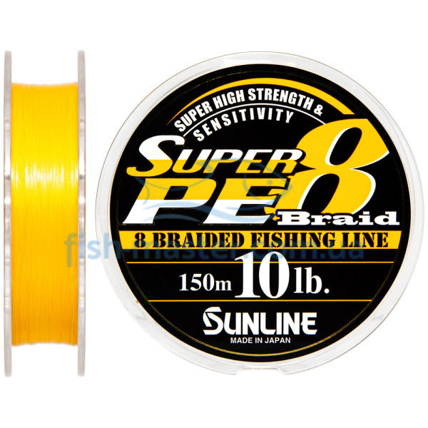 Шнур Sunline Super PE 8 Braid 150м 0.165мм 10Lb/5кг