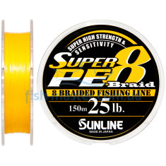 Cord Sunline Super PE 8 Braid 150m 0.260mm 25Lb / 12.5kg Cord Sunline Super PE 8 Braid 150m 0.260mm 25Lb / 12.5kg