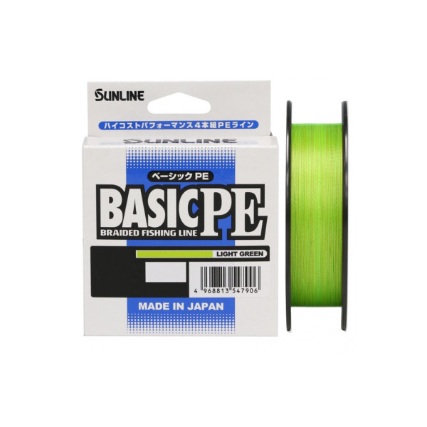 Шнур Sunline Basic PE HG 150m (Light Green) #0.5/0.121mm 8lb/3.3kg