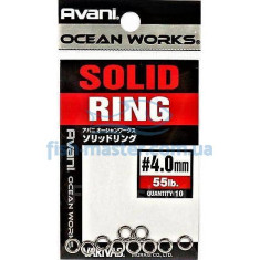 Заводные кольца VARIVAS 17OW Solid Ring, 4,0mm 55LB