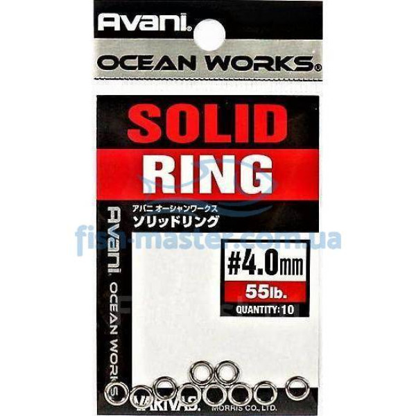 Заводные кольца VARIVAS 17OW Solid Ring, 4,0mm 55LB