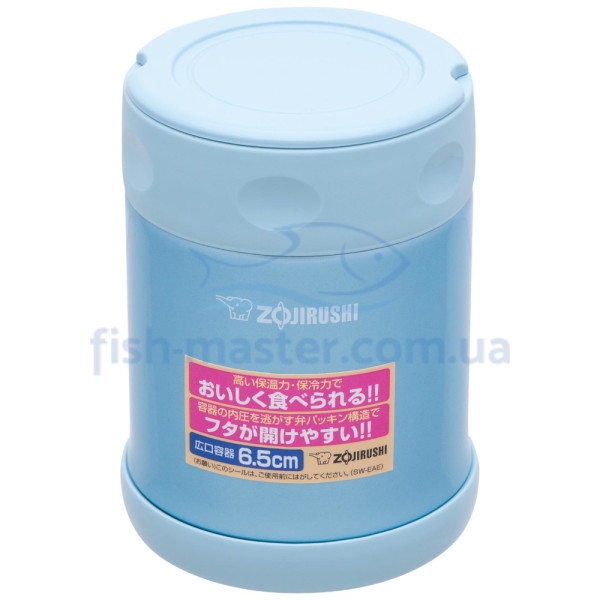 Пищевой термоконтейнер ZOJIRUSHI SW-EAE35AB 0.35 л ц:голубой металлик