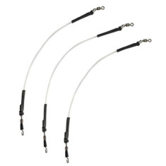 Амортизатор с быстросъемной застежкой для поводка Daiwa N`Zon Power Gum Feeder Link 10cm 0.8mm