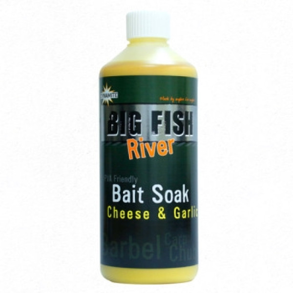 Атрактант Dynamite Baits Big Fish Bait Soak Cheese & Garlicl 500ml