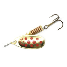 Блешня Mepps Comet Decoree №4 золото/червоні крапки 8g