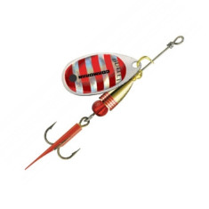 Блесна Cormoran Bullet №5 20g #Silver/Red stripes