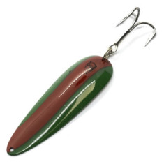 Блешня Dardevle 93mm 28g №12 #Green/Red Stripe