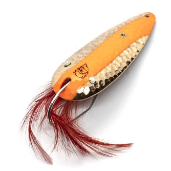 Блешня Dardevle Weedless 70mm 21g #Hmrd Copper Flo Orange