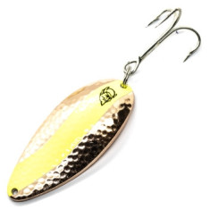 Блешня Dardevle Devle Dog Giant 80mm 56g #Hammered Copper w/Chrt Stripe