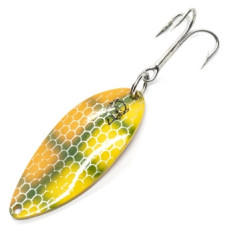 Блесна Dardevle Devle Dog King 65mm 21g #Orange/Green Perch Scale