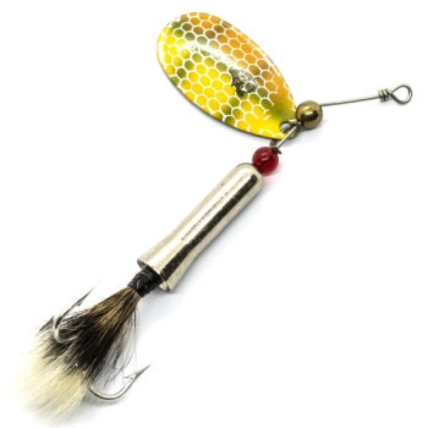 Блешня Dardevle Notangle Spinner 14g #Orange/Green Perch Scale