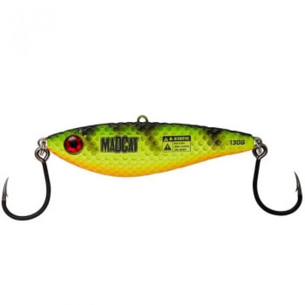 Блесна-вертикальная Dam Madcat A-Static Vibratix 110g 120mm #firetiger UV