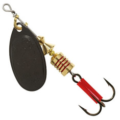 Блесна вращающаяся Mepps Aglia №2 чёрный noir 4.5g