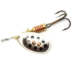 Spinner Mepps Aglia Decoree No. 3 silver/black dots 6.5g