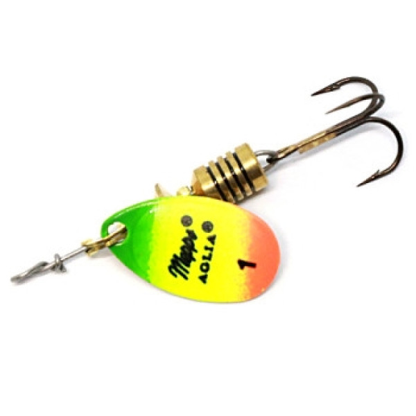 Spoon spinner Mepps Aglia Fluo No. 1 tiger 3.5g