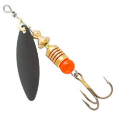 Блесна вращающаяся Mepps Aglia Longue №1+ чёрный noir 6g