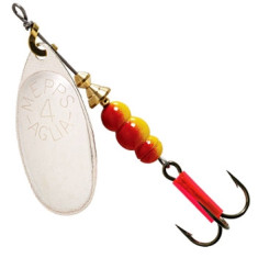 Блесна вращающаяся Mepps Aglia №4 серебро argent 9g