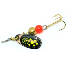 Блесна вращающаяся Mepps Comet Black Fury №0 noir Fluo chart 2g