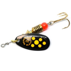 Блесна вращающаяся Mepps Comet Black Fury №2 noir jaune 4.5g