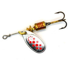 Spinner spinner Mepps Comet Decoree No. 1 silver/red dots 3.5g