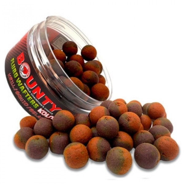 Бойлы Bounty Wafters Fluro Kolobok Krill/Halibut/Belachan 8mm 65pc