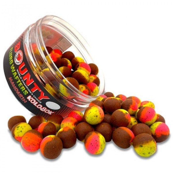 Бойлы Bounty Wafters Fluro Kolobok Mandarin 8mm 65pc