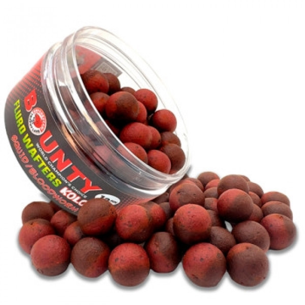 Бойлы Bounty Wafters Fluro Kolobok Squid/Bloodworm 12mm 45pc