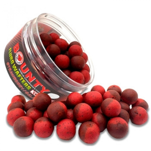 Бойлы Bounty Wafters Fluro Kolobok Strawberry/Salmon 8mm 65pc