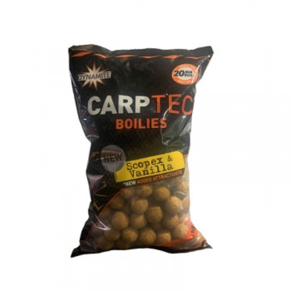 Бойлы Dynamite Baits Carp-Tec Scopex & Vanilla 20mm Boilie 1kg