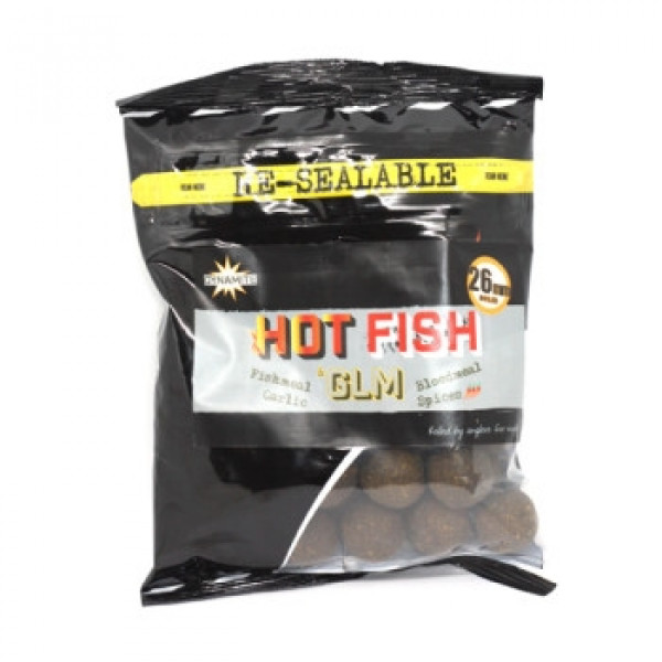 Бойлы Dynamite Hot Fish & GLM 26mm 350g