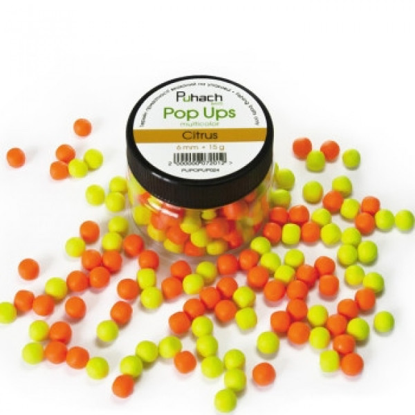 Бойлы Puhach Baits Pop Ups 6mm Multicolor Citrus