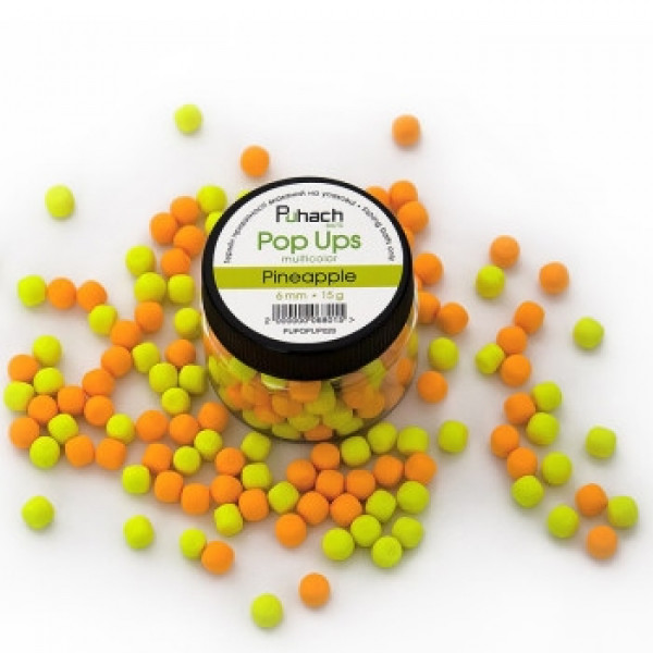 Бойлы Puhach Baits Pop Ups 6mm Multicolor Pineapple